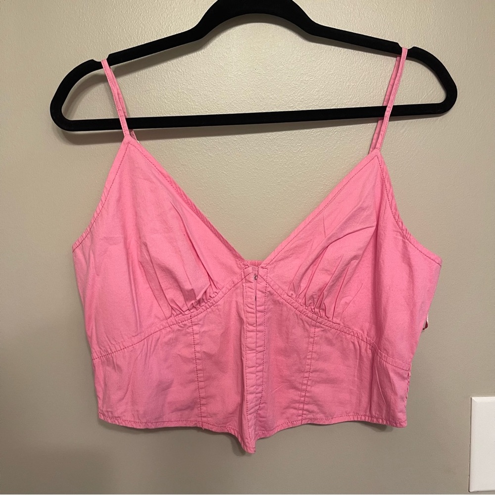 NWT UO Hook and Eye Corset Pink L